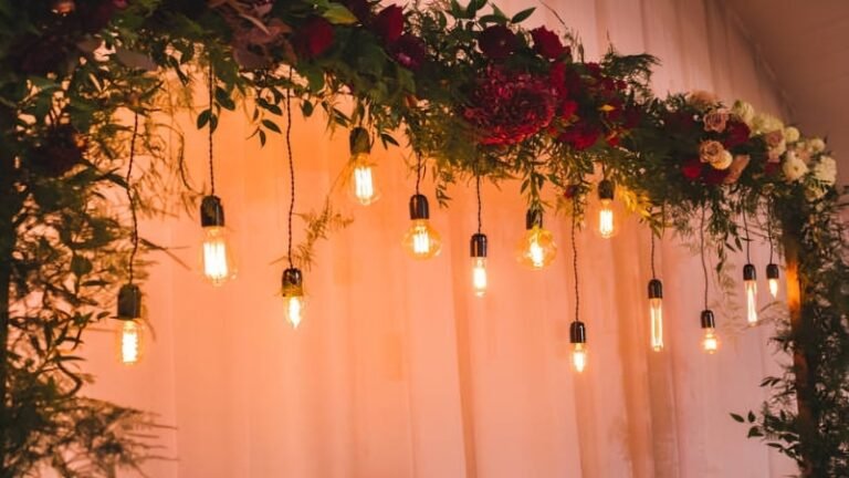 Lighting Space and Color in Flower Arrangements