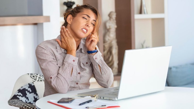 Victim of Bad Desk Ergonomics
